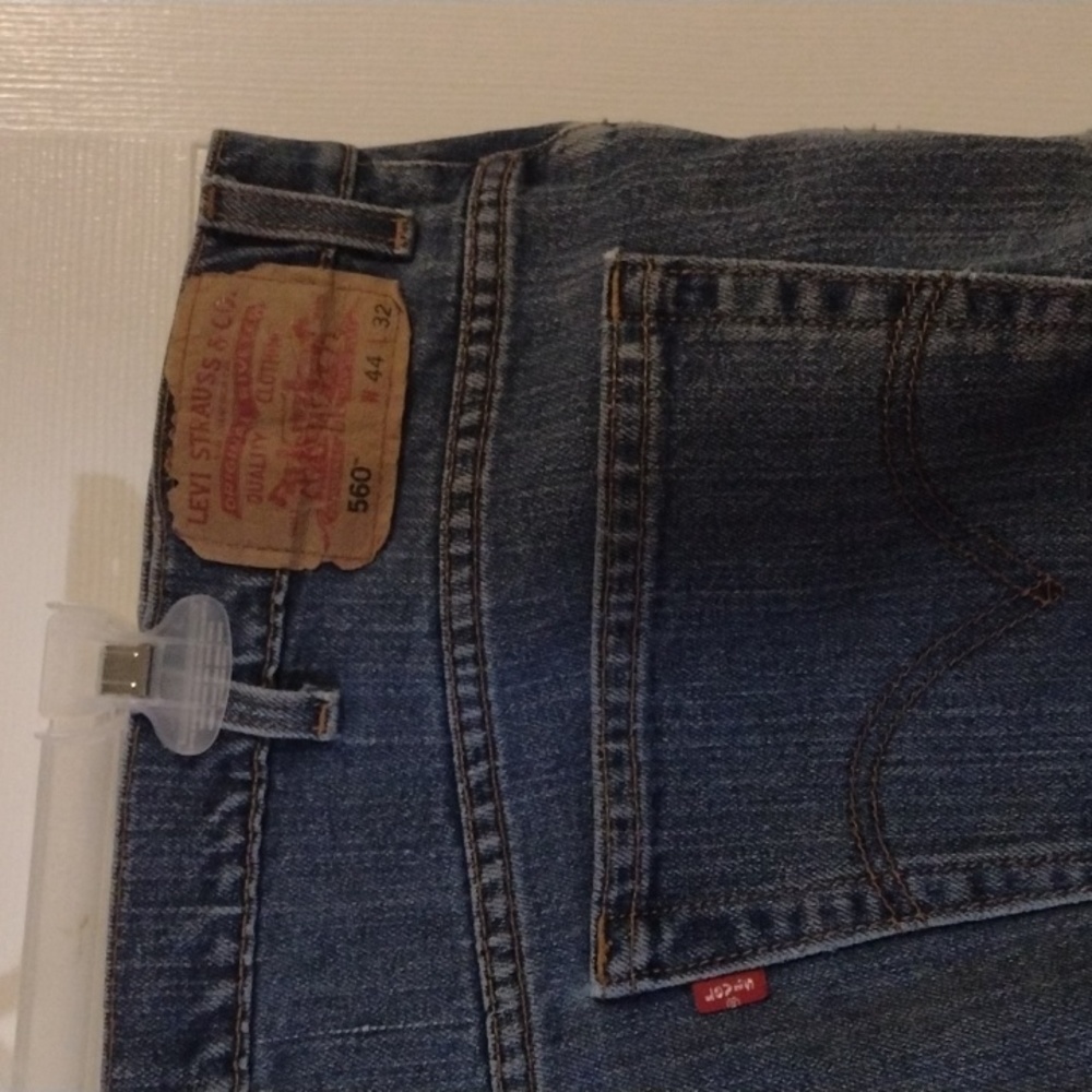 Big Men's 560 comfort fit Levi's blue jeans size W44xL32 - Picture 2 of 15